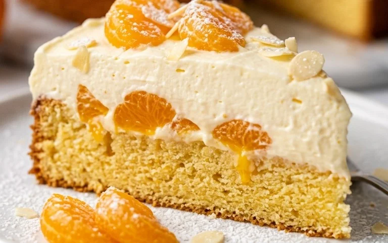 Fantakuchen mit Schmand – cremig lecker mit Mandarinen