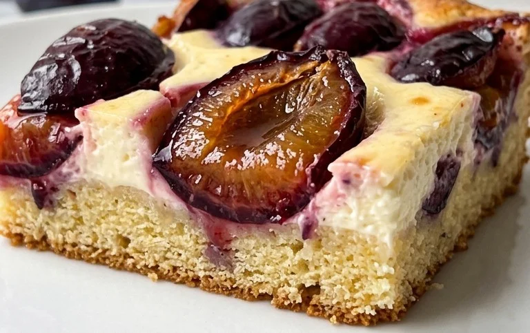 Pflaumenkuchen mit Schmandguss