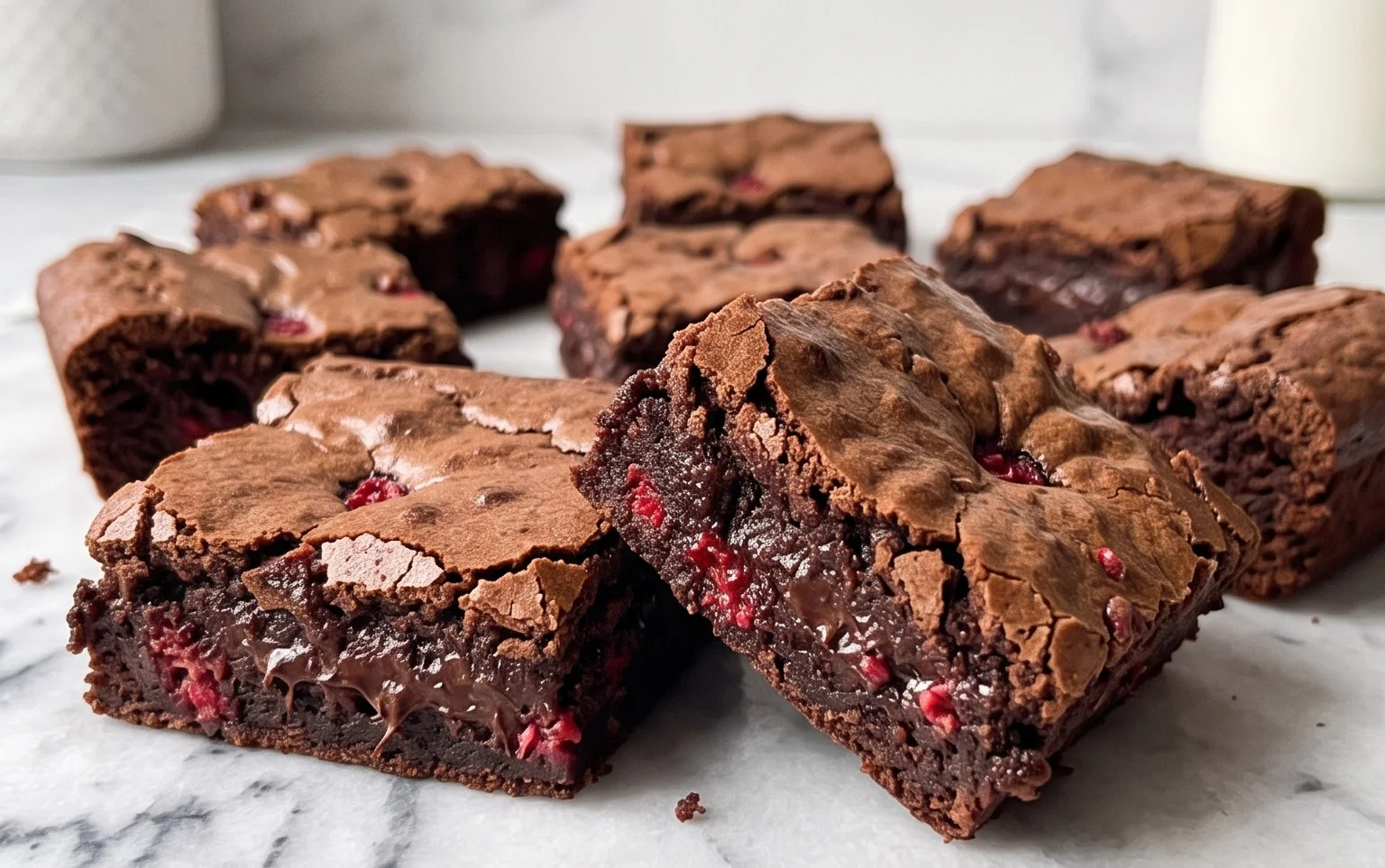 Vegane Himbeer-Schoko-Brownies: Saftig & Einfach