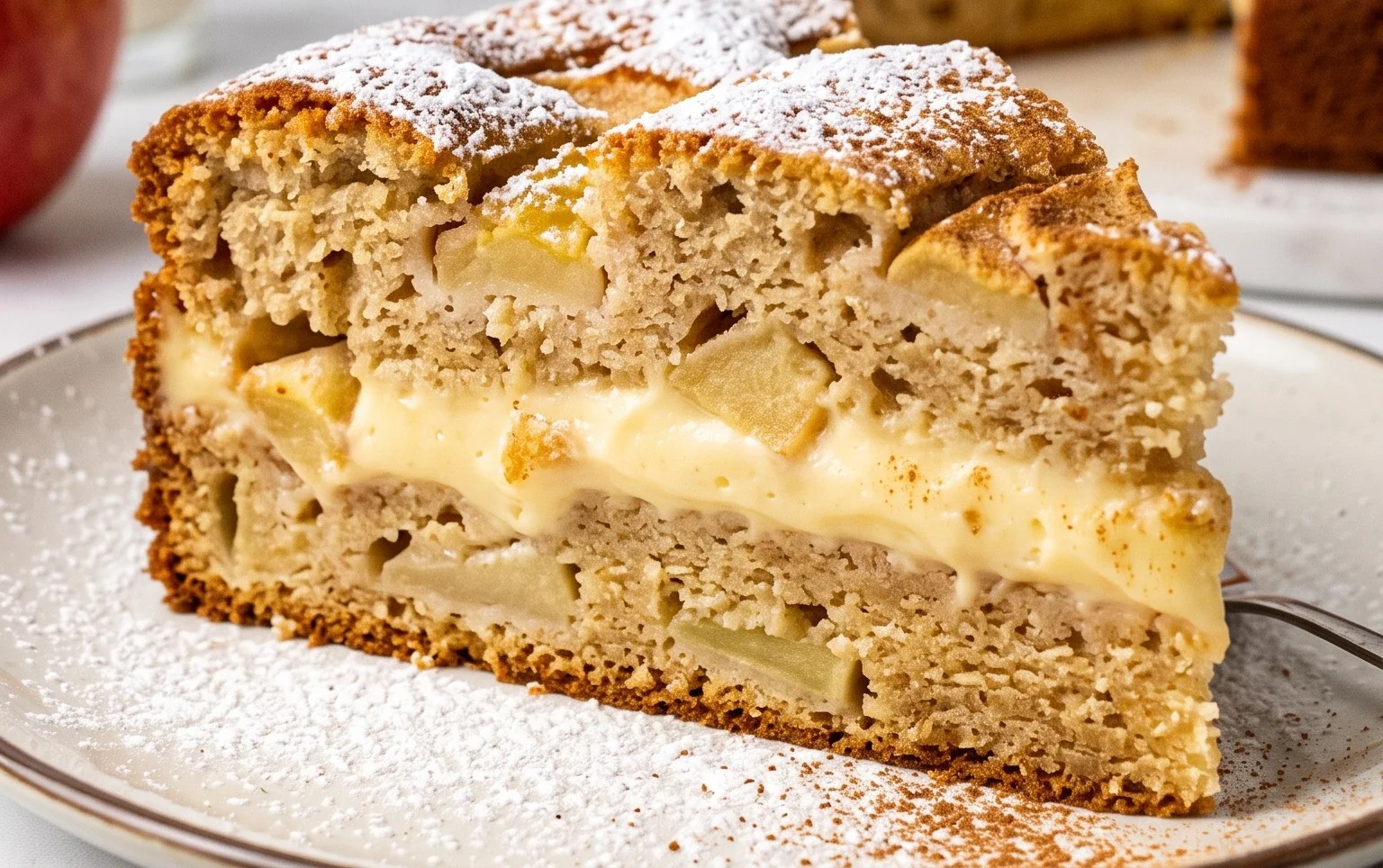 Apfelkuchen mit Vanillepudding Rezept: Du wirst nie einen anderen backen!