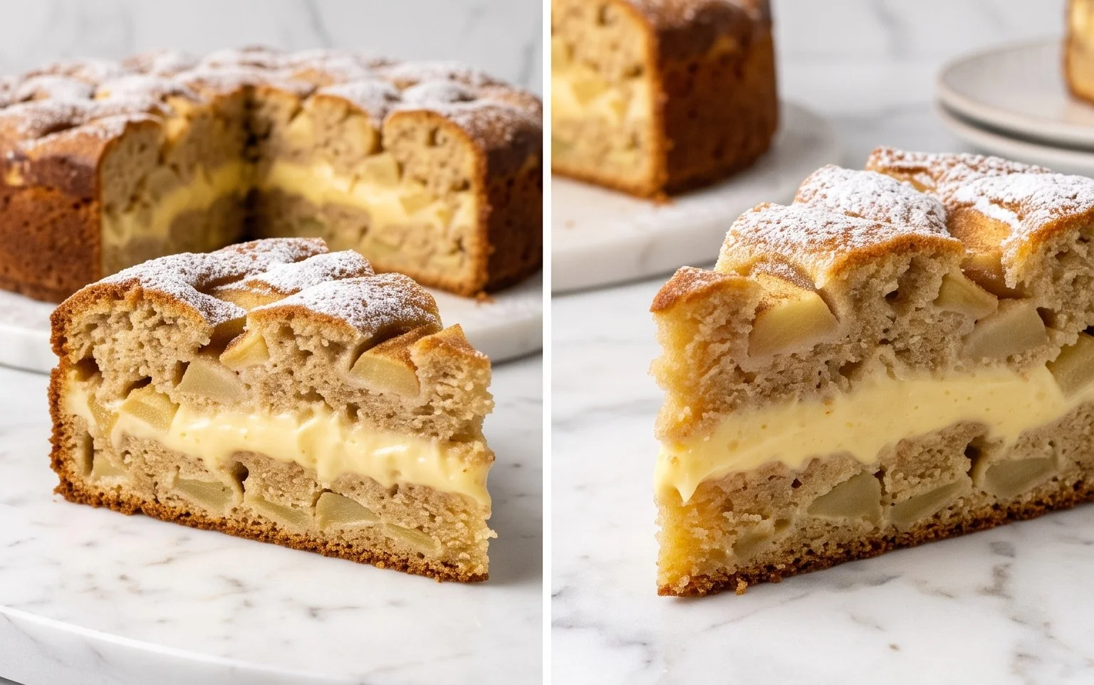 Apfelkuchen mit Vanillepudding: Der Beste!